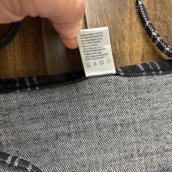 Black & White Plaid Mini Dress size M square neck, bodycon, thin straps Punk Y2K - Picture 8 of 16